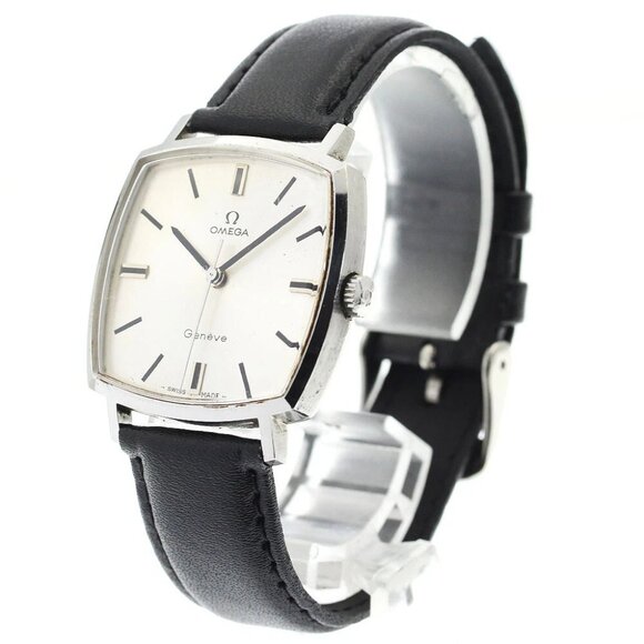 OMEGA Geneve 131 022 Square cal.601 Silver Dial Hand Winding Men's Watch - Picture 2 of 13